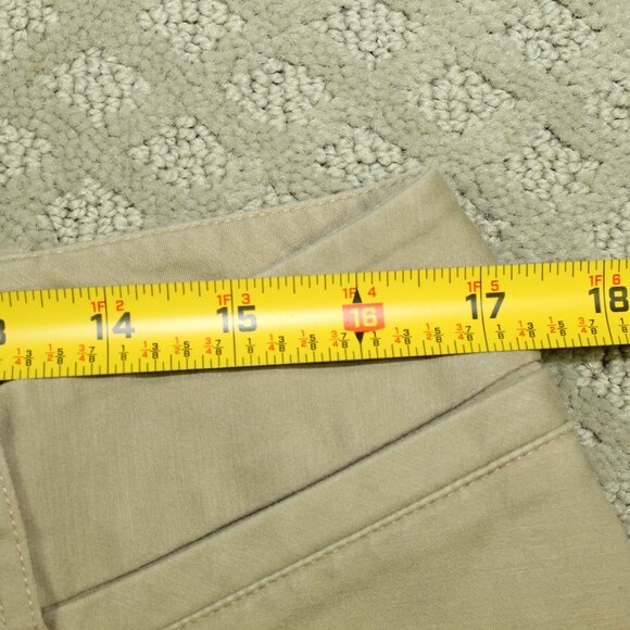 Worthington Womens Size 14 Beige Khaki Modern Fit Trouser Curvy Fit 34" Waist - Picture 3 of 6